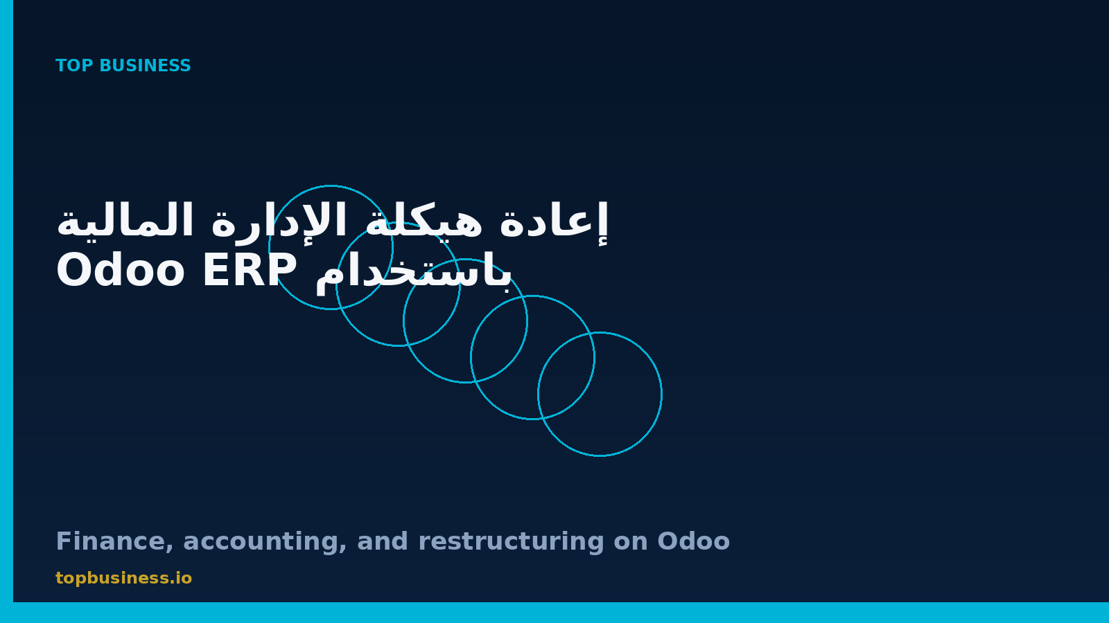 إعادة هيكلة الإدارة المالية باستخدام Odoo ERP